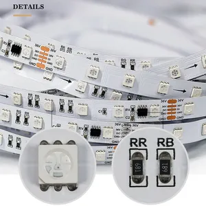 36V WS2811 Constant Current 30m 5050SMD Light Source Flexible High Voltage RGB LED Strip Light thumbnail-1