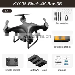 K908 Mini Folding Drone With 4K Dual Camera Quadcopter Obstacle Avoidance RC Drone Christmas Gifts Mini Drone KY908 thumbnail-3