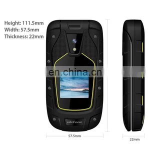 2.4 Inch + 1.44 Inch Ulefone Armor Flip Rugged Phone IP68/IP69K/MIL-STD-810G Waterproof GSM 2g Mobile Phone thumbnail-4