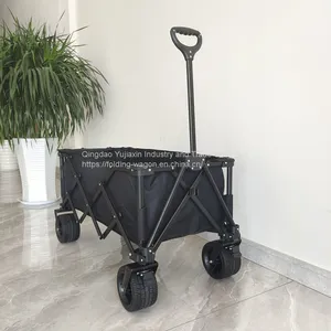 Hot Sale Folding Wagon Utility Beach Cart Outdoor Camping Wagon Collapsible Hand Trolley thumbnail-2