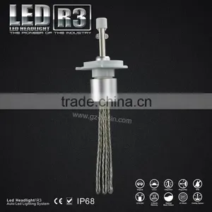 Most Popular CE IP68 RoHS Fanless h4 Led Headlight With Red Copper Heat Dissipation Belt thumbnail-2