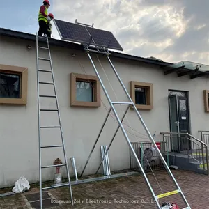 Photovoltaic Panel Glass Lifter 200kg 4-25m Solar Panel Ladder Lift Electric Small Hoist For PV Panel Roof Lifting thumbnail-3