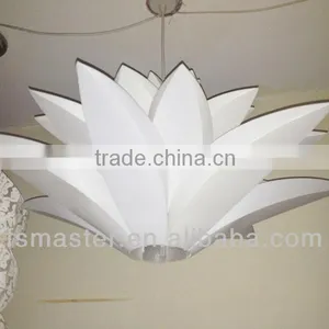 40w Acrynic Floral Pendant Light pp Material Pendant in Petal Featured Shape Lamp for Home /restaurant thumbnail-2