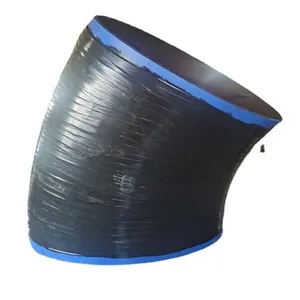 3PE Anti-corrosion Elbow Outer PE Inner EP Anti-corrosion Spiral Pipe Fittings Epoxy Coal Asphalt Resin Inner Plastic Elbow thumbnail-1