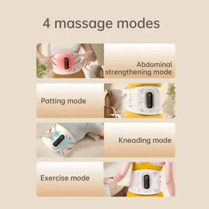 Wholesale Quad-Motor Graphene Waist Massager | 4-Zone Vibration & Heating Belt | Model W344 thumbnail-4