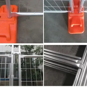 Low Price Powder Coated Galvanized Construction Site Temporary Fence Portable Temporary Fence Panel Australia thumbnail-3