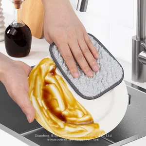 Embossed Bubble Silver Wire Dishwashing Cleaning Cloths thumbnail-3