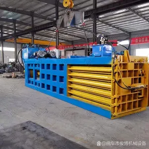 Cardboard Compactor Automatic Paper Cardboard Waste Pet Baler Baling Press thumbnail-4