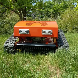 Gasoline Engine Adjustable Mowing Height Electric Motor Driven RC Robot Brush Cutter thumbnail-6
