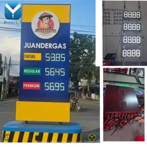 OEM ODM Programmable Digital Petrol Price Display Outdoor Weatherproof LED Gas Price Sign Supplier thumbnail-1