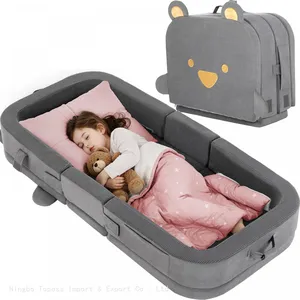 OEM/ODM Portable Toddler Travel Bed Foldable Soft Foam Floor Bed for Kids thumbnail-4