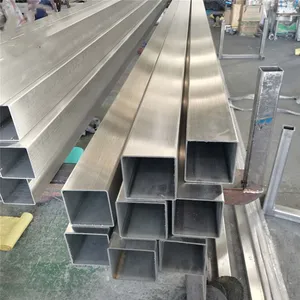 ASTM Standard 304 Stainless Steel Square Pipe 300 Series Grade for Industrial Fluid Transport Tube 2B Bending Cutting Spiral thumbnail-4