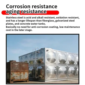 Hygienic Food Grade Stainless Steel Water Tank Drinking Water Reservoir for School thumbnail-3