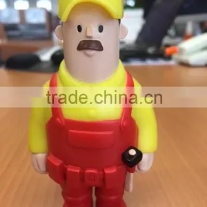 Customized Soft Cartoon Electrical Worker Vinyl Figure Toy thumbnail-1