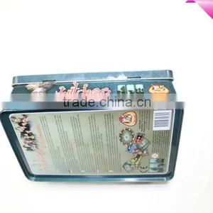 Rectangular Hinged Tin Box Sale thumbnail-3