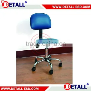 Cheap Swivel ESD Vinyl Chairs With Nylon Wheels Steel Tube Five Start Chair Base thumbnail-1