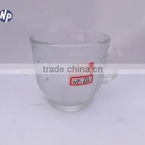 200ml Clear Glass Drinking Mugs With Handle thumbnail-4