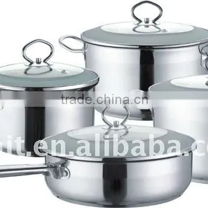 High Quality 8PCS Stainless Steel Cookware Set thumbnail-1