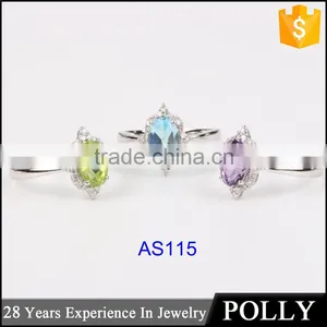 EU/US 6mm 10mm Size Womens Ring Solid 925 Sterling Silver Ring CZ Micro Paved Wholesale Fashion Engagement Ring thumbnail-1