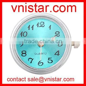 Vnistar Aqua Blue Watch Face Snap Button NC001-3, Fit Button Ring and Button Bracelet thumbnail-1