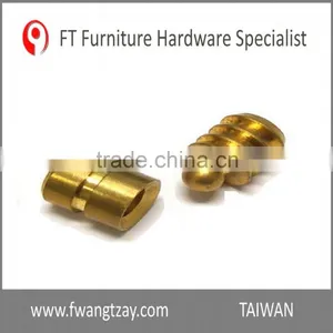Taiwan High Quality Furnitur Glass Brass Metal Cabinet Shelf Support thumbnail-1