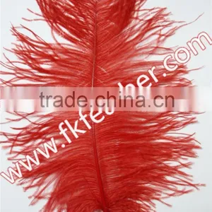 Dyed Ostrich Feather Large Red Craft Ostrich Feather Cheap Wedding Decorations thumbnail-1
