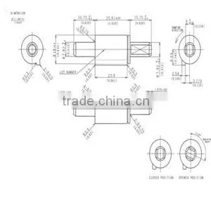 Soft Closing Rotary Damper Forauto-sensor Toilet Seat EBO-007 thumbnail-3