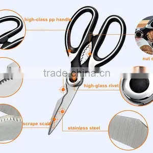 Multi-function Ubber Handle Low Price Kitchen Scissors thumbnail-5