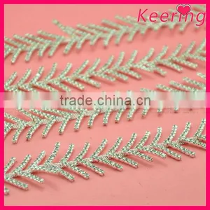 Wholesale Rhinestone Trim Body Chain Belts and Jewelry for Dress WRC-223 thumbnail-1