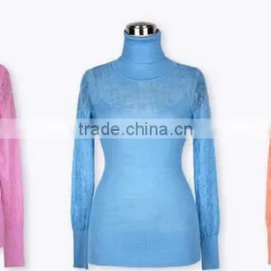 Wool High Neck Sweater for Women thumbnail-3