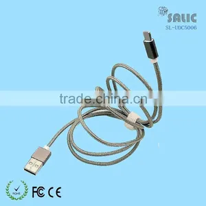 Aluminium Alloy Braided Nylon Braided Protected Cable for Micro Usb thumbnail-5