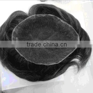Natural Looking Men's Lace Toupee Hair Replacement thumbnail-1