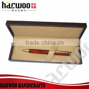 Leather Packing Case With a Outer Paper Boxes and Microfiber Insert Custom Logo Pen Box thumbnail-3