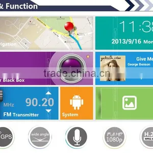 5" Rearview Mirror Wiht Android Navigation Dual Camera Car Camera hd Dvr thumbnail-4