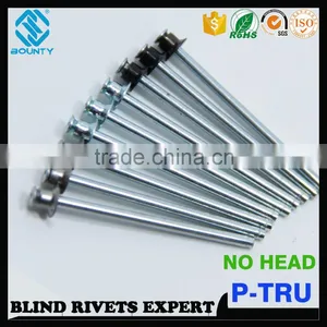 HIGH QUALITY DOUBLE CSK COUNTERSUNK STEEL P-T BLIND RIVETS FOR PC BOARDS thumbnail-1