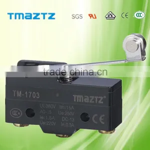 New Omron Micro Switch Stainless Steel Roller Long Lever Micro Switch Zippy Micro Switch Sealed IP65 CM-1703 TM-1703 Z-15GW2-B thumbnail-1