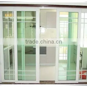 Fashion Patterns Price of Aluminum Sliding Door With Grill Design in High Quality thumbnail-5