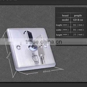 STAINLESS STEEL ELECTRIC SECURITY SYSTEM EXIT BUTTON thumbnail-3