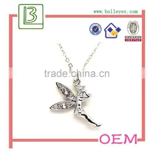 Small Angel Wings Pendant Necklace For Crafts thumbnail-3