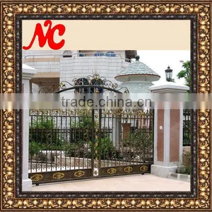 Modern Fashionable Wrought Iron House Gate Designs thumbnail-6