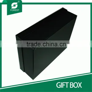 HIGH END SPOT UV VARNISHED CARDBOARD BLACK GIFT BOX thumbnail-3