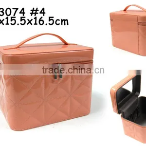 PU Leather With Mirror Handle Jewelry Box thumbnail-1