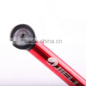 High Pressure Durable Aluminum JL9614 06 With Pressure Gauge Mini Bicycle Air Pump thumbnail-3