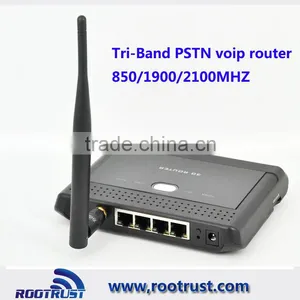 Tri-band HSUPA 850/1900/2100MHZ 3G PSTN Phone Router With Sim Card Slot thumbnail-1