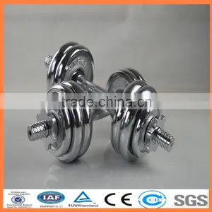 15kg 20kg 30kg Fitness Chrome Dumbbell Set thumbnail-1