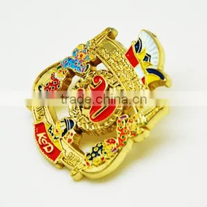 Best Quality Gold Metal Lapel Pin Back thumbnail-4