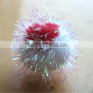Party Decoration Acessories Iridescent Glitter Pompoms thumbnail-1
