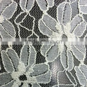 Sun Flower Nylon Chenille Lace Fabric Wholesale thumbnail-1