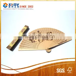 Bamboo Hand Fan Wood Hand Fan thumbnail-1