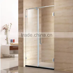 Bathroom Frosted Glass Swing Shower Door D61 thumbnail-1